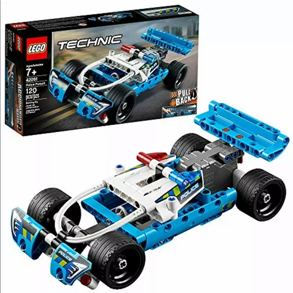 RETIRED NIB LEGO Technic Police Pursuit 42091 Building Kit (120 Pieces)